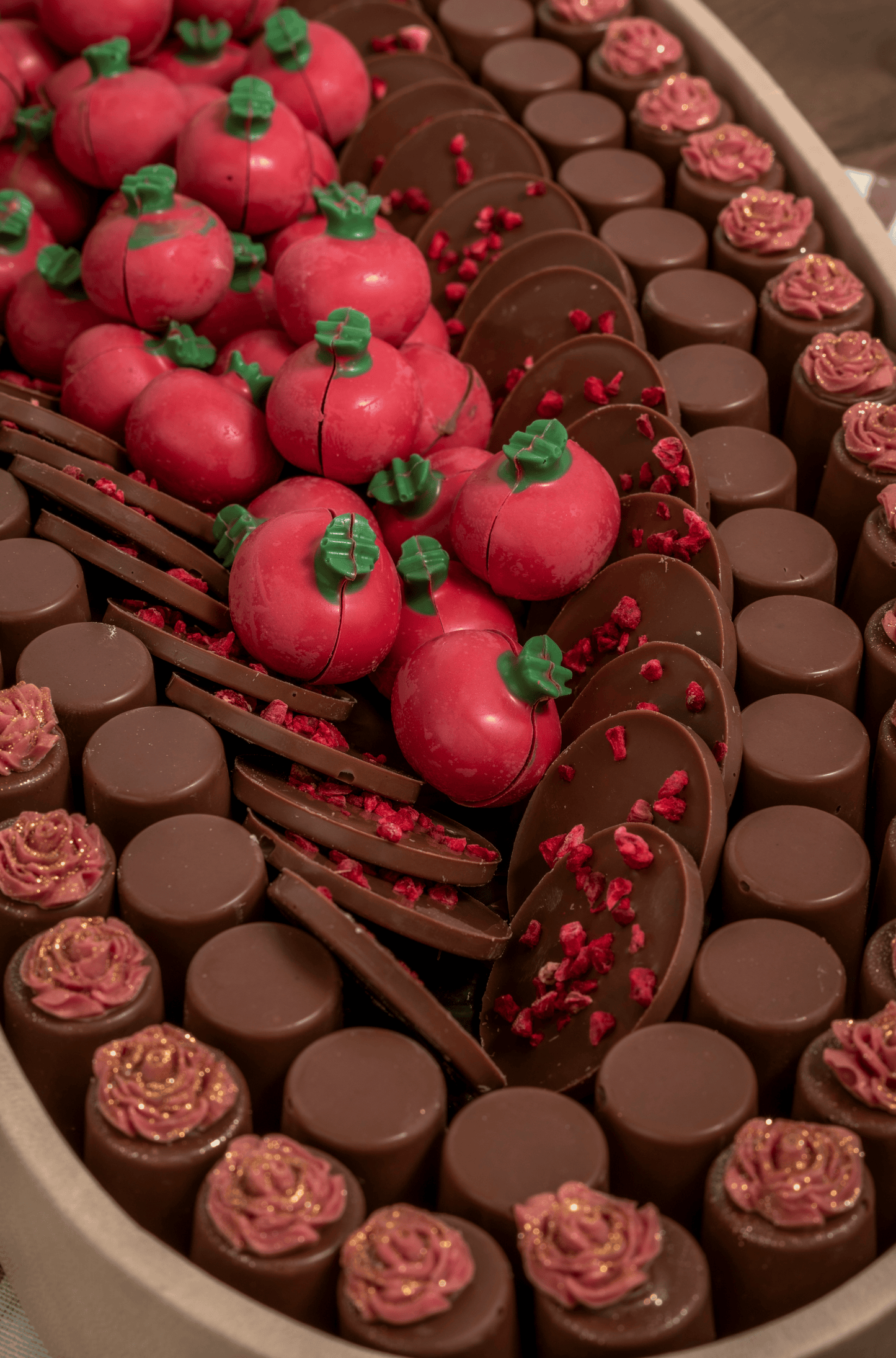 Ruby Bloom Chocolate Tray