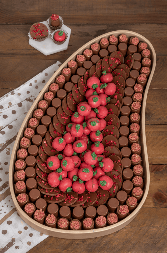 Ruby Bloom Chocolate Tray