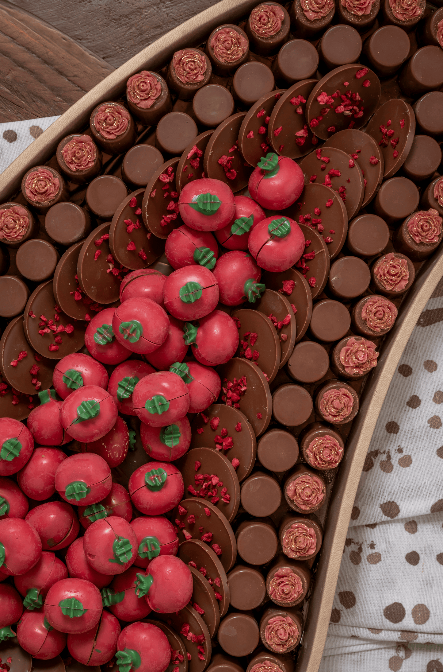 Ruby Bloom Chocolate Tray